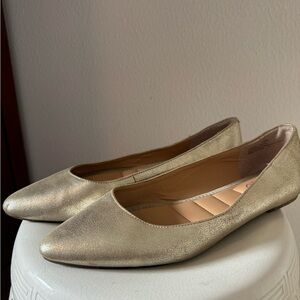 Me Too Metallic Gold Women's Flats